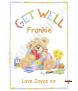 Teddy & Hot Water Bottle Get Well Soon Candle - Click to Zoom