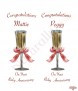 Champagne Glasses and Photo Happy Ruby Wedding Anniversary Candles - Click to Zoom