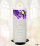 Purple Rose Gold Wedding Remembrance Candle - Click to Zoom