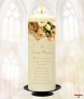 Cream Rose Gold Wedding Remembrance Candle - Click to Zoom