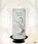 Swan Silver Wedding Remembrance Candle - Click to Zoom