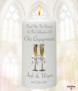 Engagement Glasses Favour Candle (White) - Click to Zoom