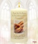 Engagement Glasses and Ring Favour Candle (Ivory) - Click to Zoom