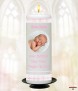 Pink Teddy and Toys Photo Candle (White) - Click to Zoom