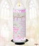 Cute Teddy New Granddaughter Candle (White) - Click to Zoom