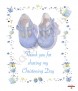 Christening Booties Boy Christening Favour (White) - Click to Zoom