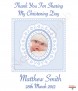 Booties Lace & Gingham Christening Favour (White) - Click to Zoom