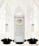 Elegant Gold Rings Wedding Candles (White) - Click to Zoom