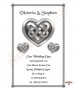 Celtic Heart Wedding Candles (White) - Click to Zoom