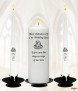 Wedding Silver Rings Wedding Candles (White) - Click to Zoom