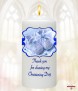 Feather Baby Pink Christening Favour (White) - Click to Zoom