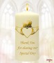 Claddagh Heart Wedding Favour (Ivory) - Click to Zoom
