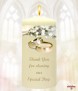 White Flowers & Rings (Ivory) - Click to Zoom