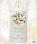 White Flowers & Gold Rings (White) - Click to Zoom