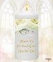 Rose & Silver Rings Wedding Favour (Ivory) - Click to Zoom