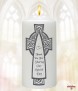 Celtic Cross Navy & Silver Wedding Favour (White/Navy Trim) - Click to Zoom