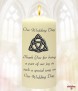 Trinity Knot Silver Wedding Favour (White) - Click to Zoom