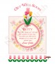 Tulips Get Well Soon Personalised Candle - Click to Zoom