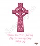 Holy Cross Pink Christening Favour (White) - Click to Zoom