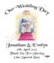 Beach & Rings Wedding Favour (White) - Click to Zoom