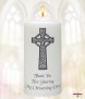 Holy Cross Silver Christening Favour (White) - Click to Zoom