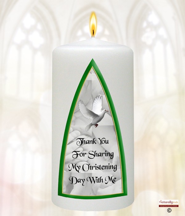 Irish Baby Blessing Green Christening Favour