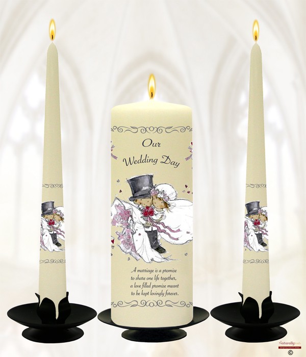 Over the Threshold Wedding Candles