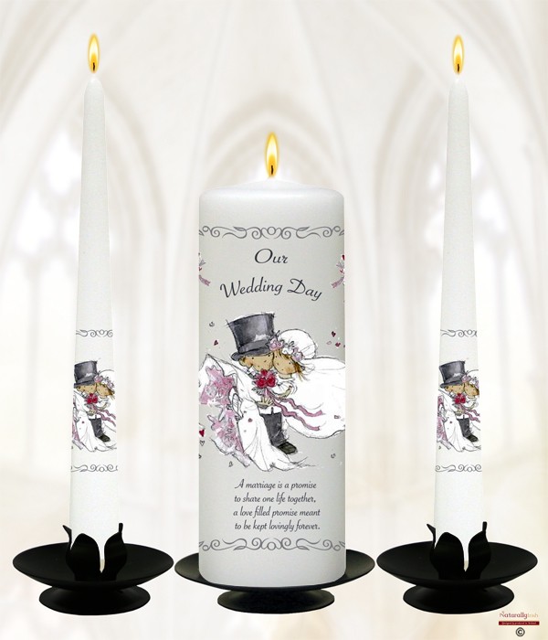 Over the Threshold Wedding Candles