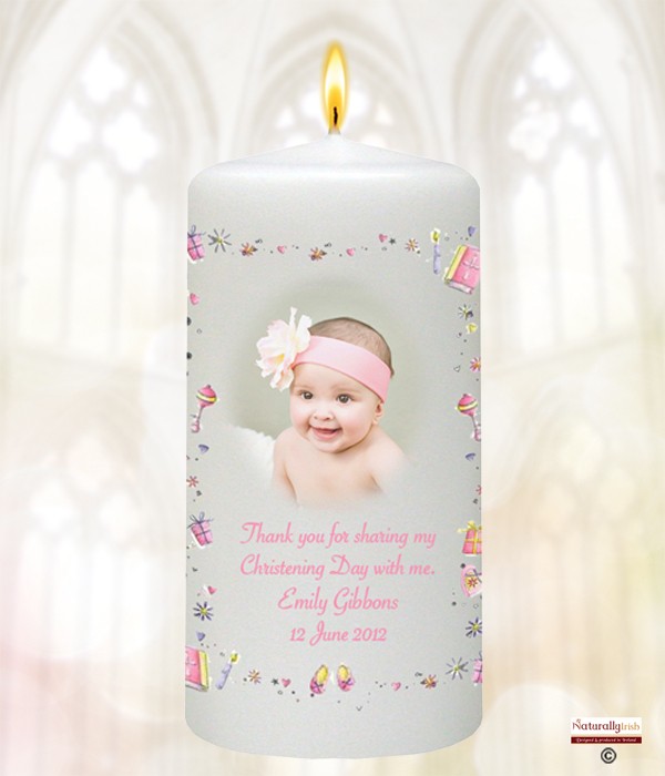 Stars & Hearts Pink Christening Favour