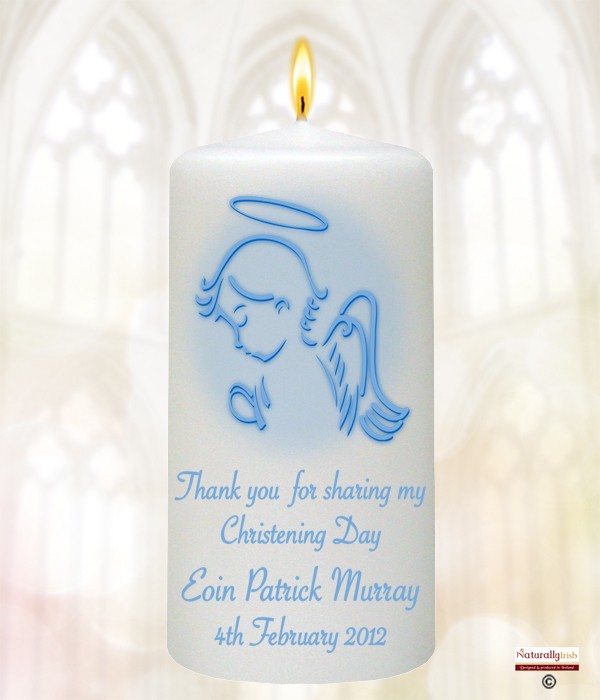 Christening Angel Blue Christening Favour
