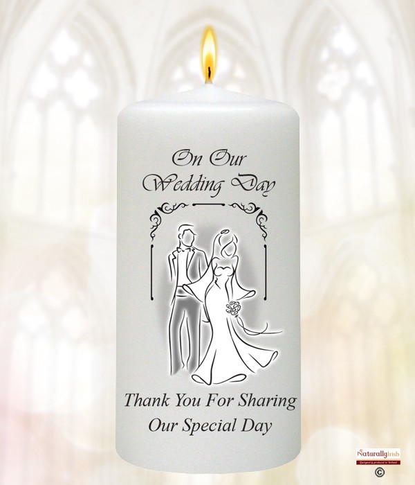 True Love Silhouette Black Wedding Favour