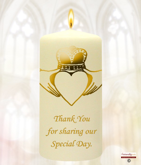 Claddagh Heart Gold Wedding Favour