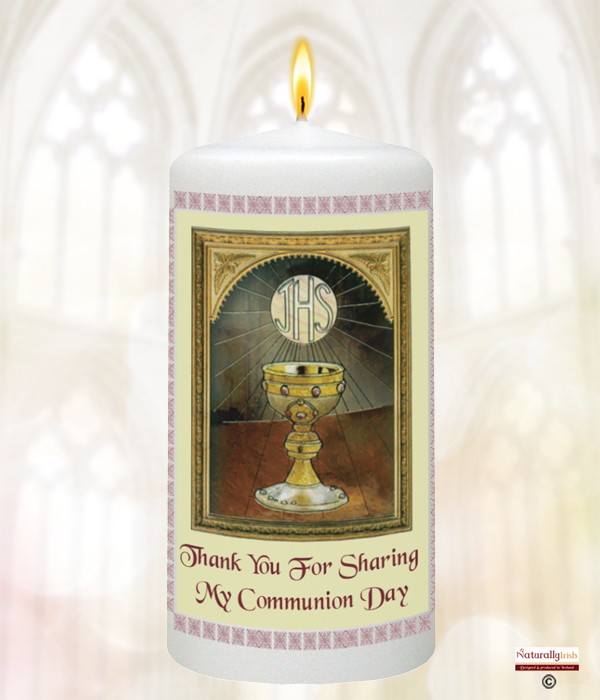 The Red Chalice Communion Favour Candle