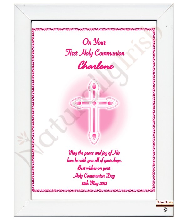 Pink Cross Communion RM Frame