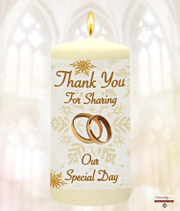 Snowflake & Rings Gold Favour