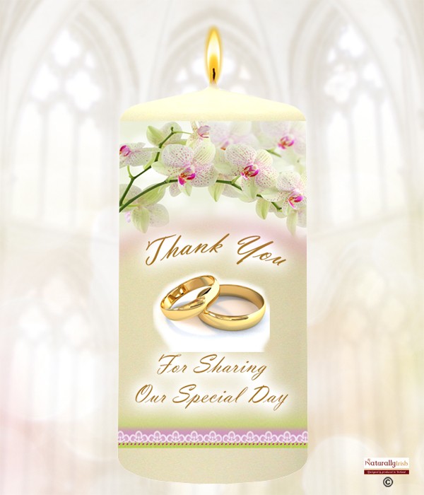 Orchids & Gold Rings Favour