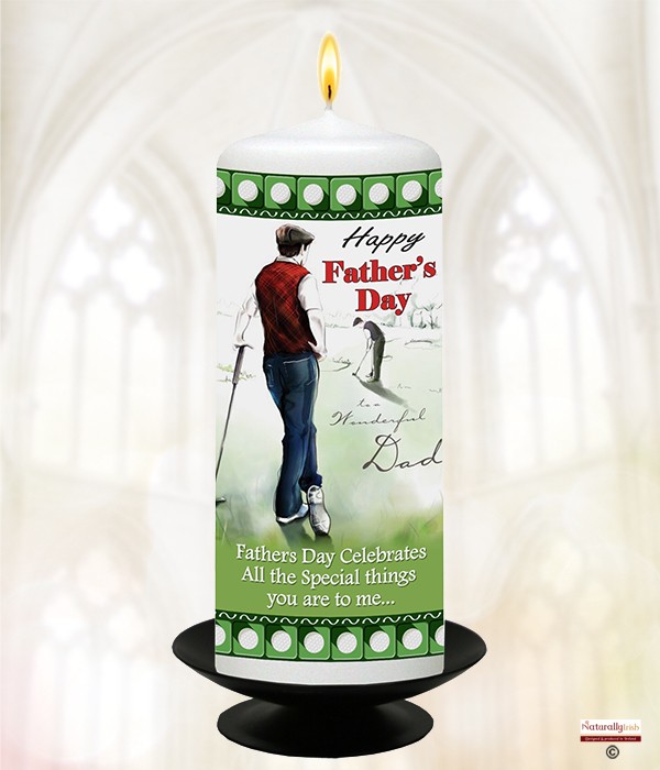 Golfing Dad Candle