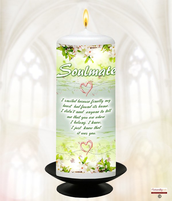 Friend Flowers - Soulmate - 6inch White Candle