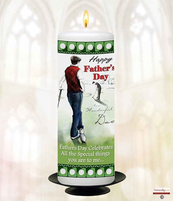 Golfing Dad Candle