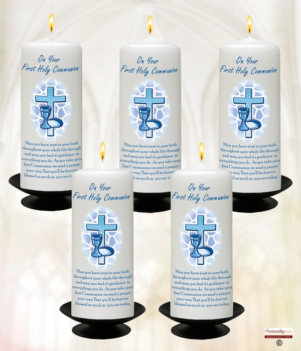 Communion - Cross & Chalice Blue Mixed Box of 20