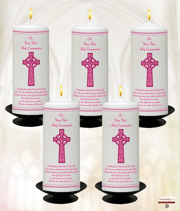 Confirmation - Celtic Pink Cross & Dove Mixed Box of 20