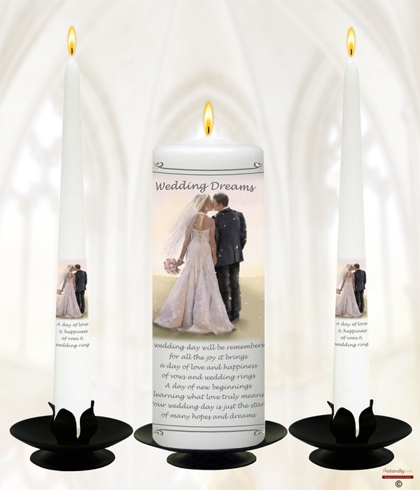 Wedding Dreams Silver Wedding Candles