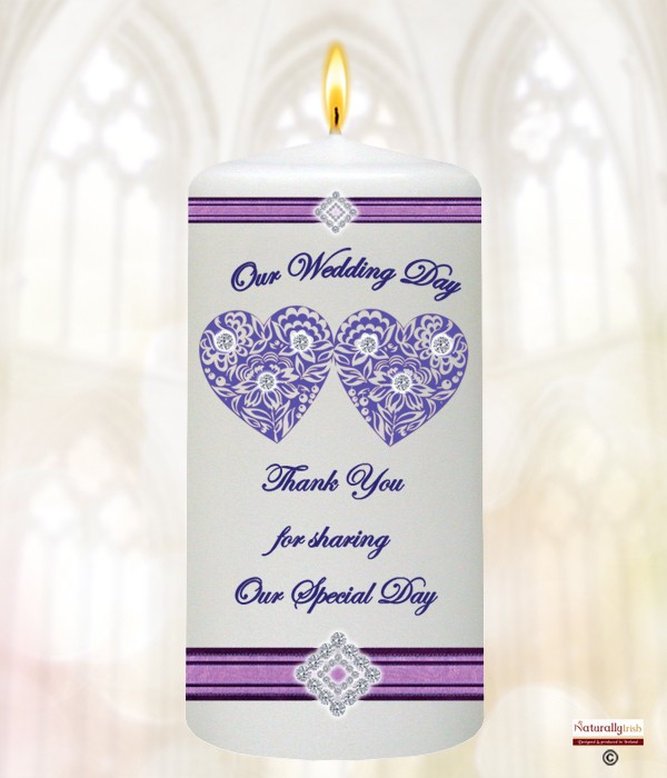Ribbons & Diamonds Purple Favour