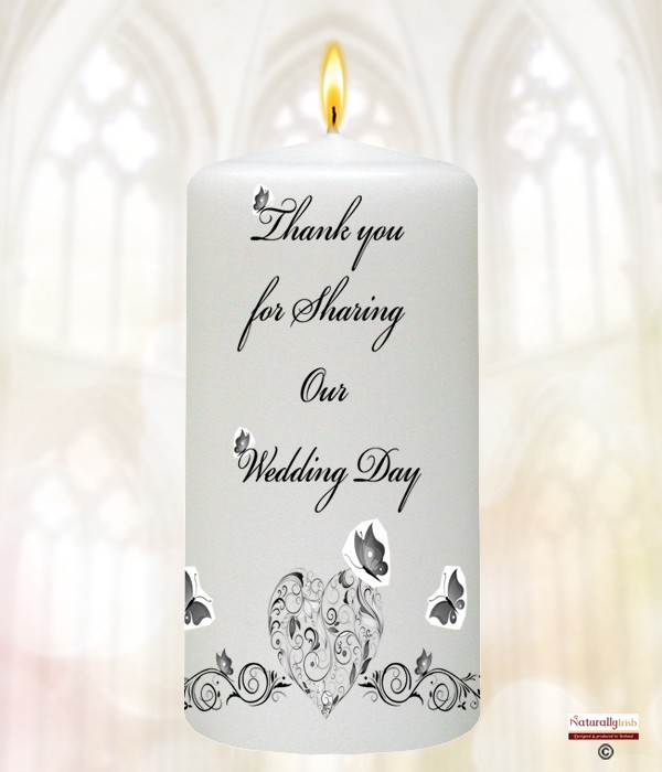 Hearts & Butterflies Silver Wedding Favour