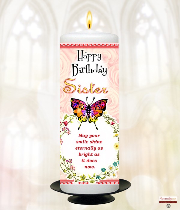 Birthday Butterfly Red Sister
