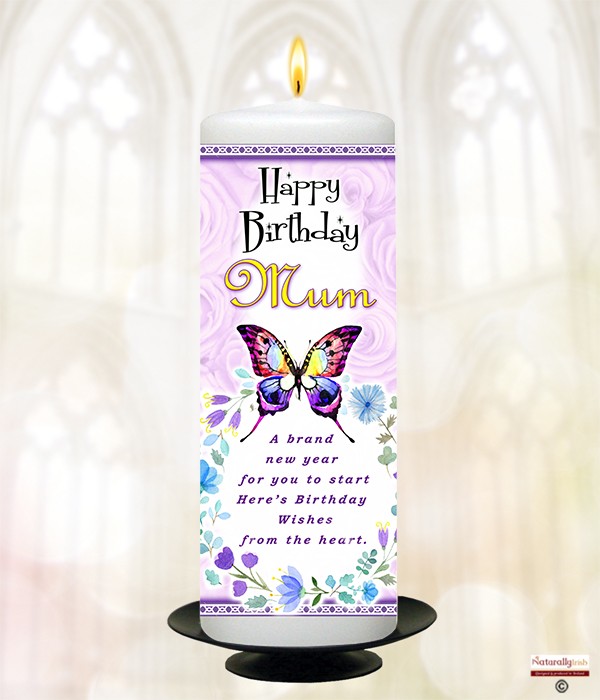 Birthday Butterfly Purple Mum