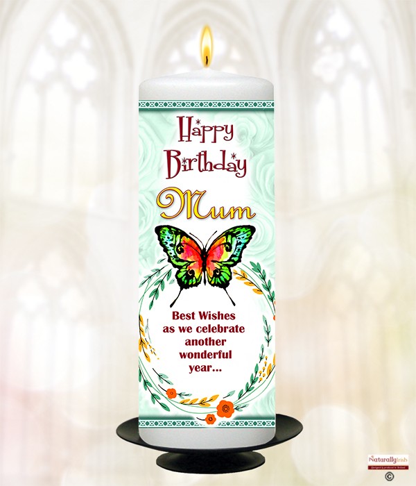 Birthday Butterfly Green Mum