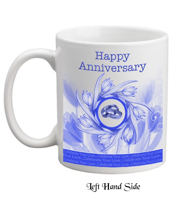 Anniversary Flowers Personalised Mug
