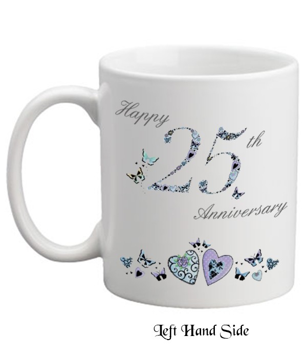 25th Anniversary Personalised Mug