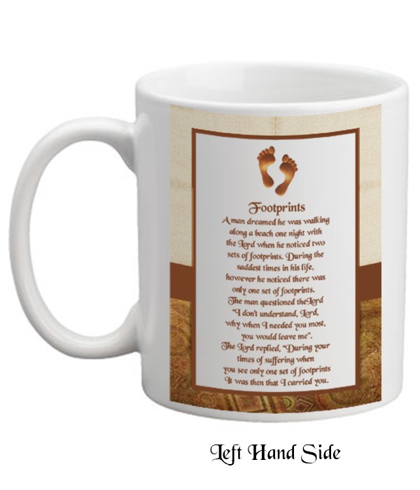 Footprints Personalised Mug